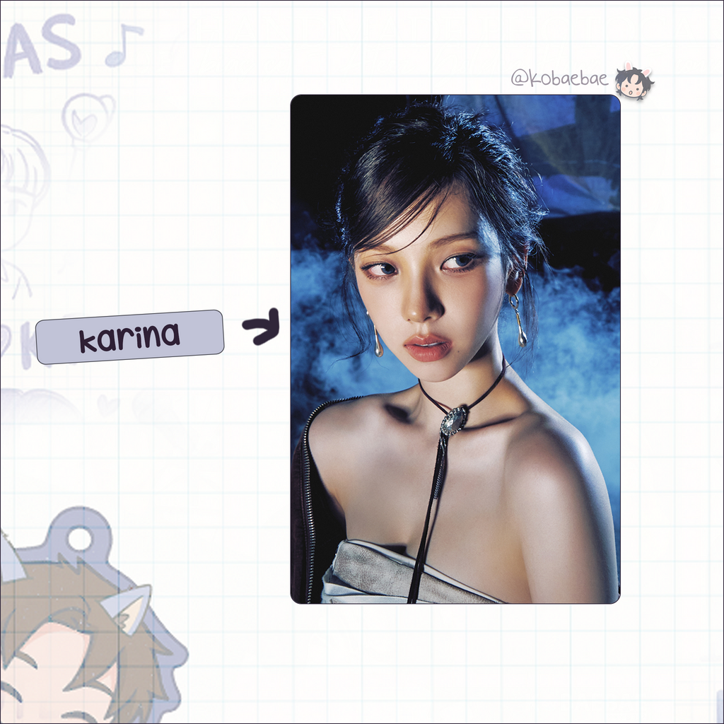 Aespa - Drama handmade photocards kpop inspired - set 1