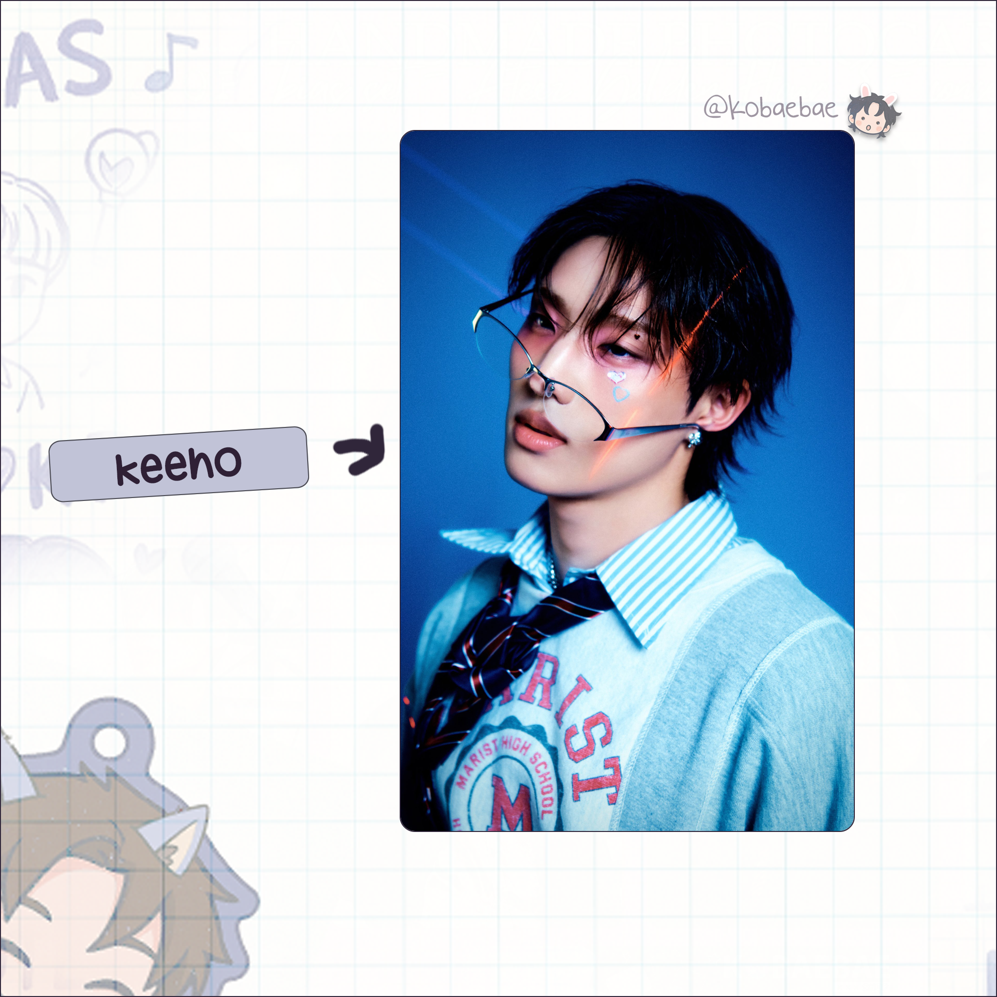 P1harmony (p1h) - Ex Handmade photocards kpop inspired - Bias set 1