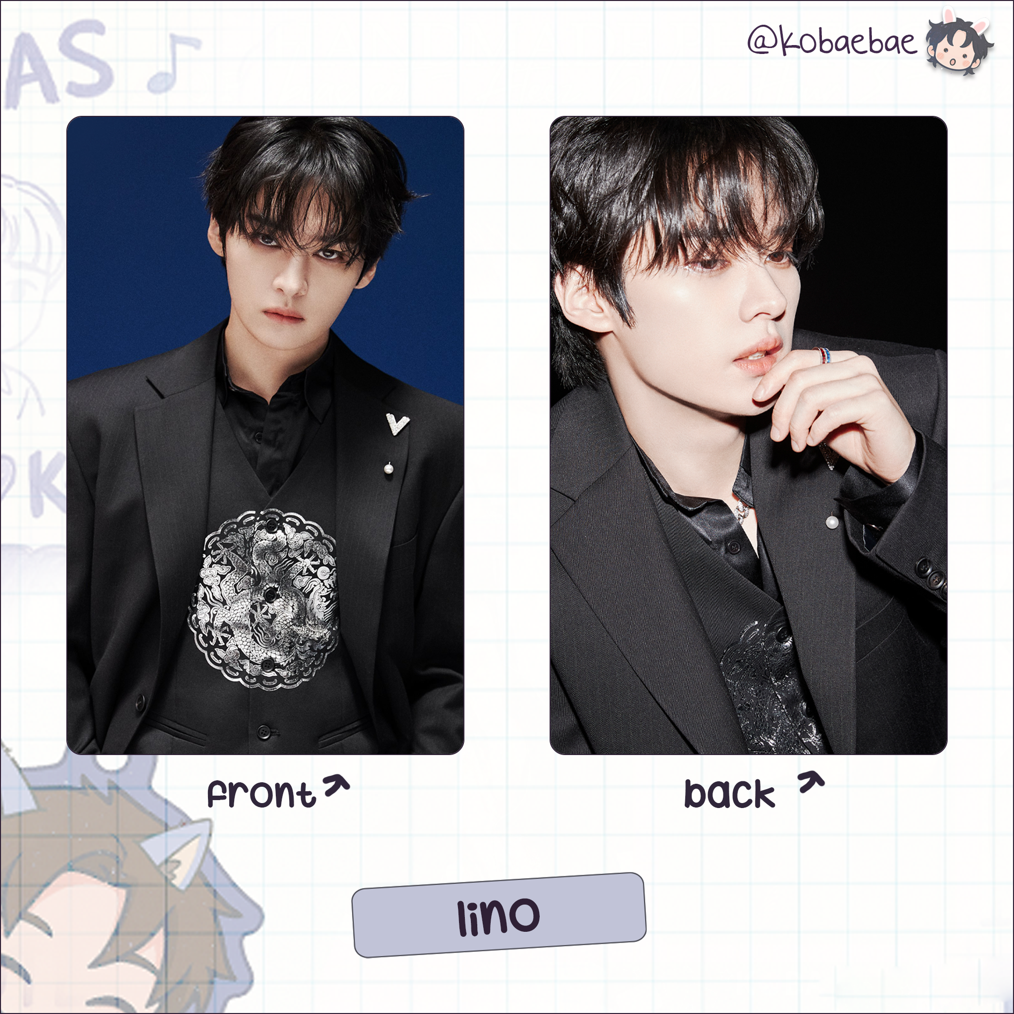 Skz - H.o.p Handmade photocards kpop inspired - Double side set 2