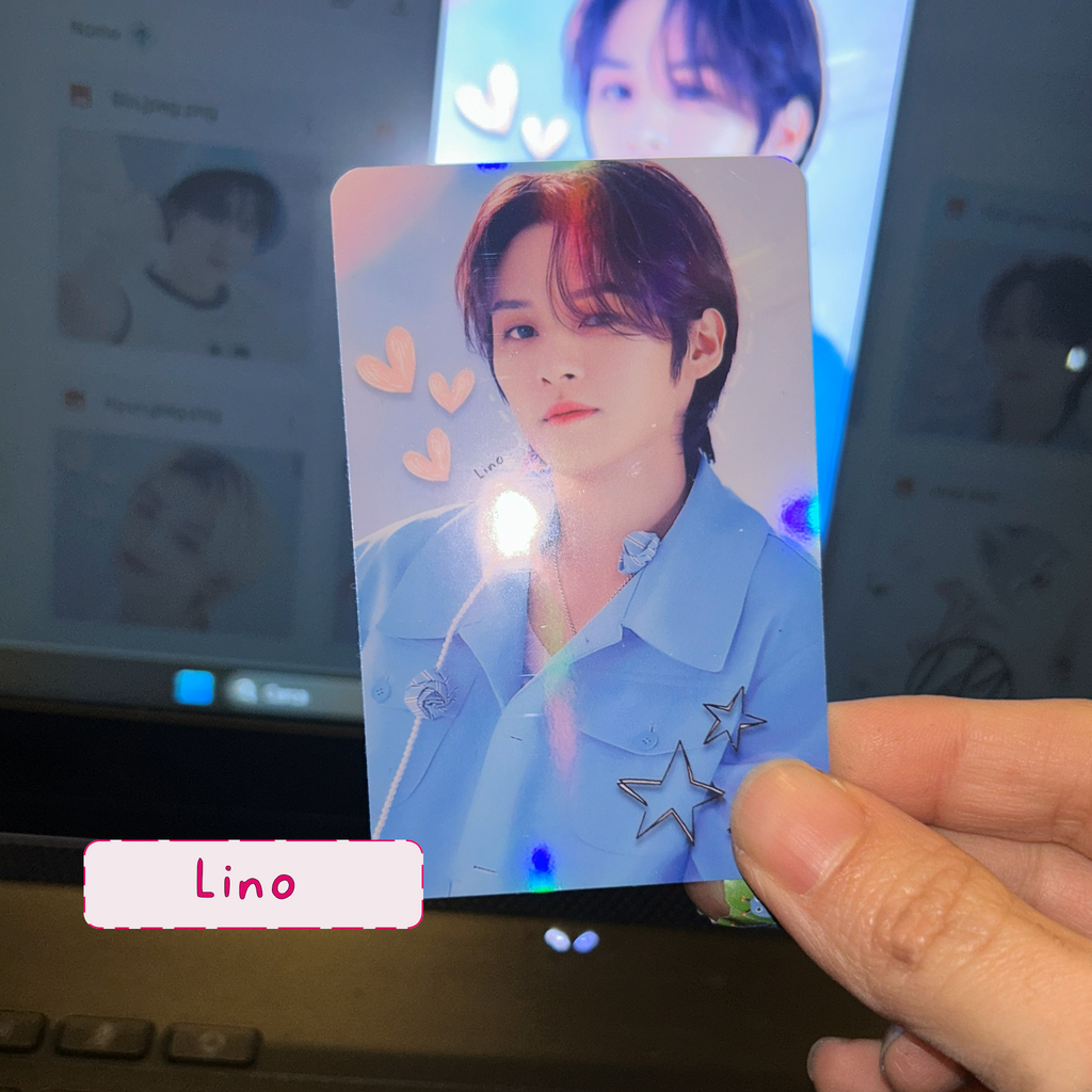 Skz - Rainbow holo set  handmade photocards kpop inspired - Dome set 2