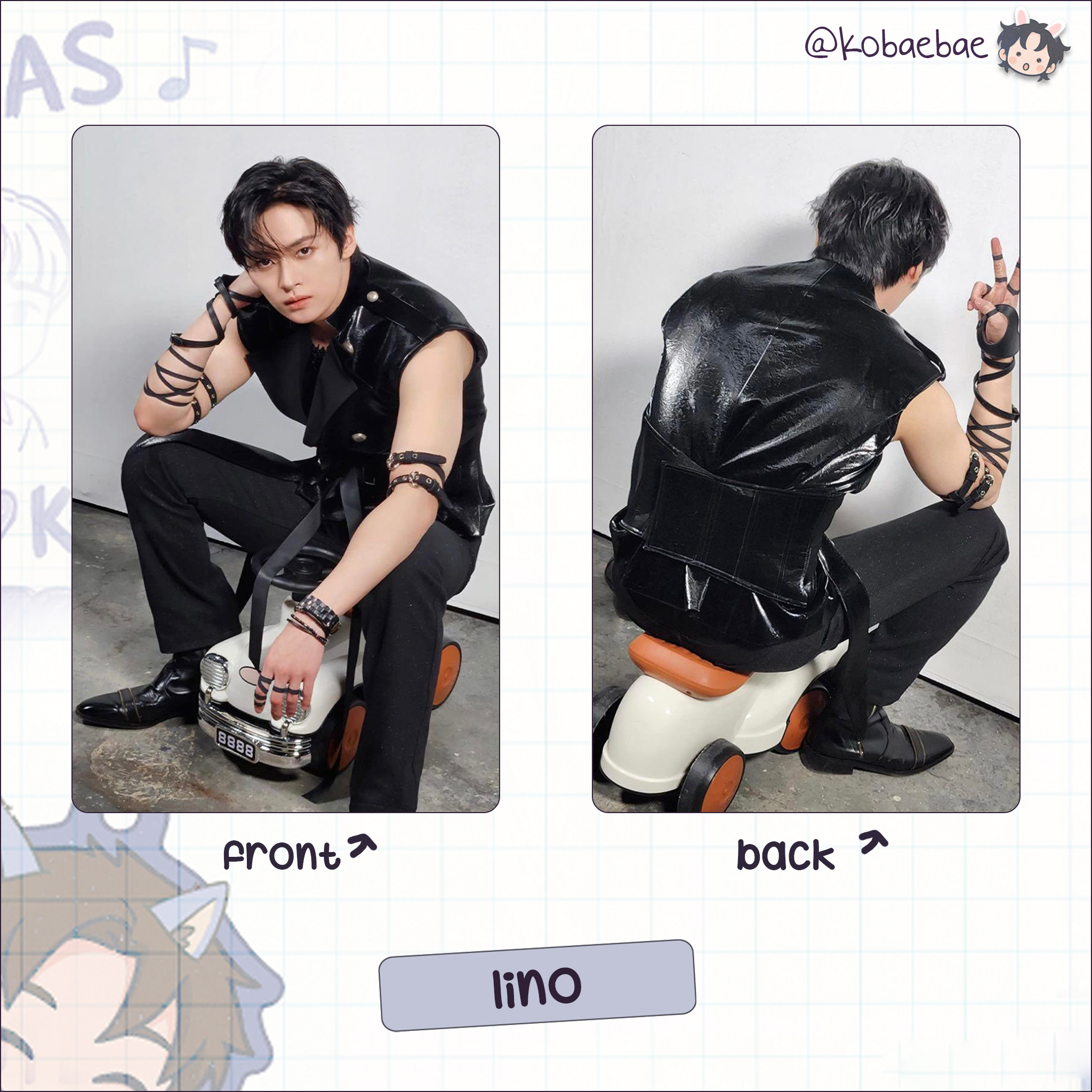 Atz - Step Out Handmade photocards kpop inspired - Double side set 2