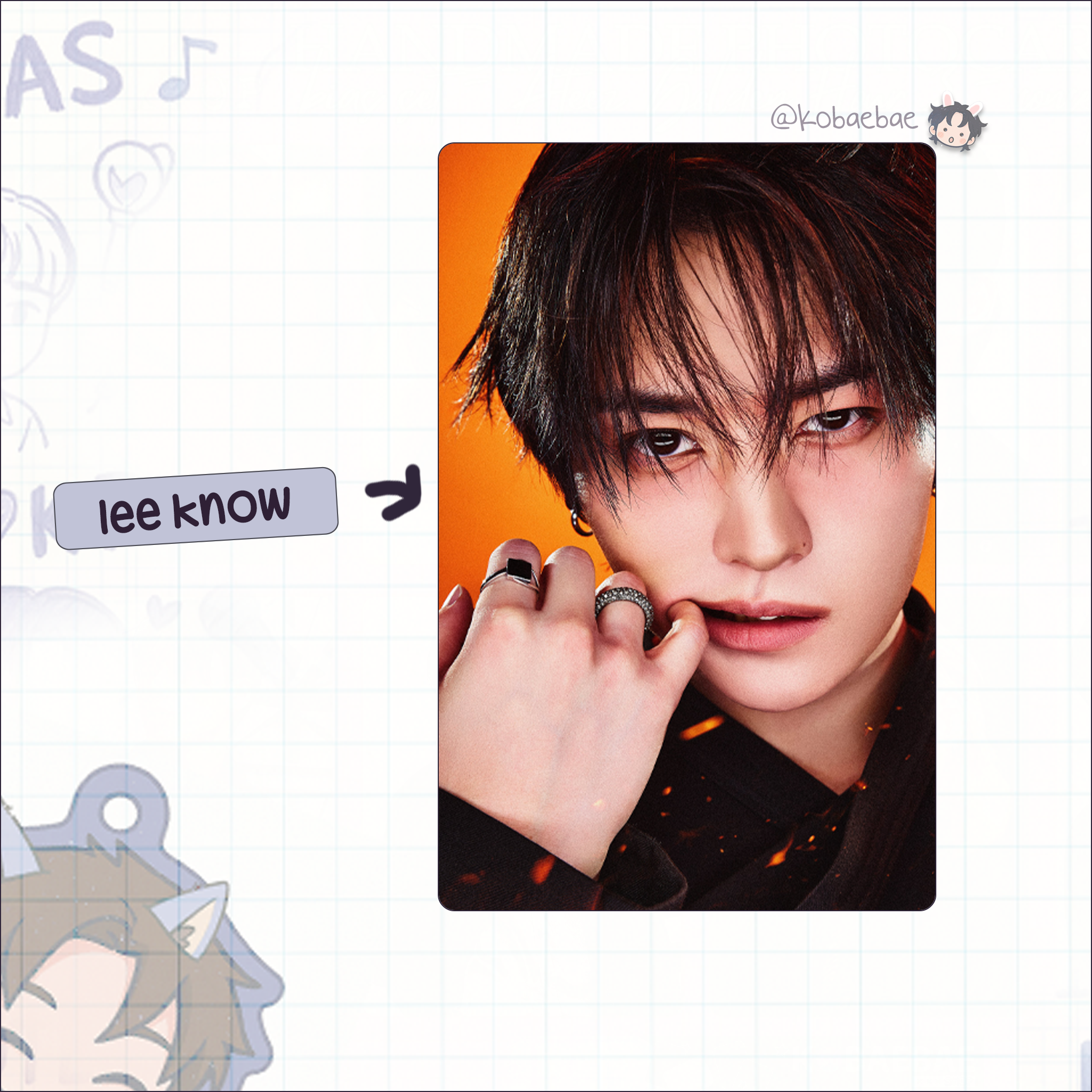 Skz (Stray Kids) - Run it handmade photocards kpop inspired - Bias set 1