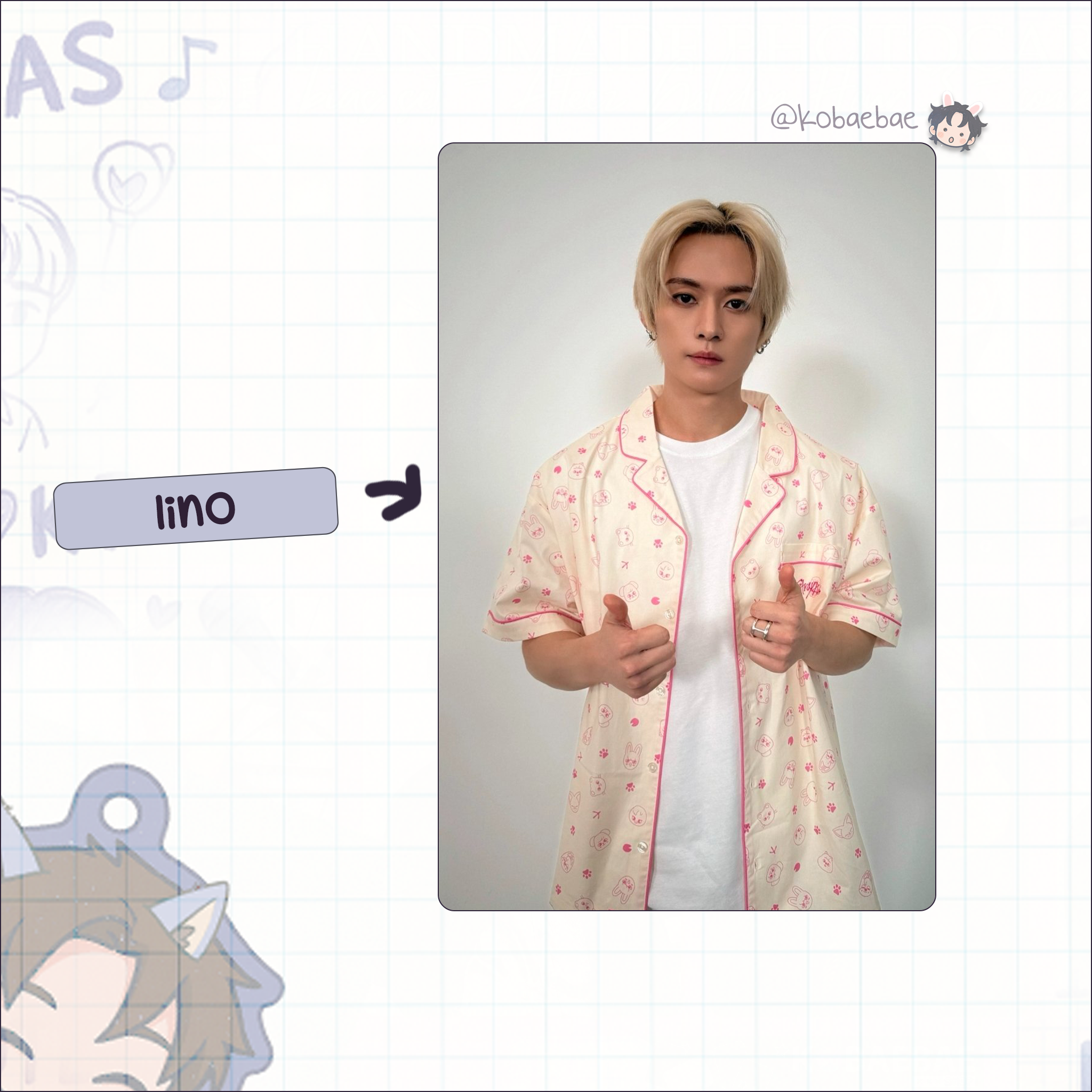 Skz -  Handmade photocards kpop inspired - Bias set Pajamas Selfie