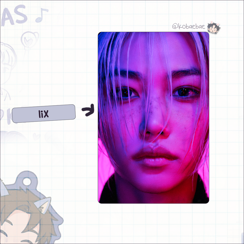 Skz - R.S. set  handmade photocards kpop inspired - Holo set