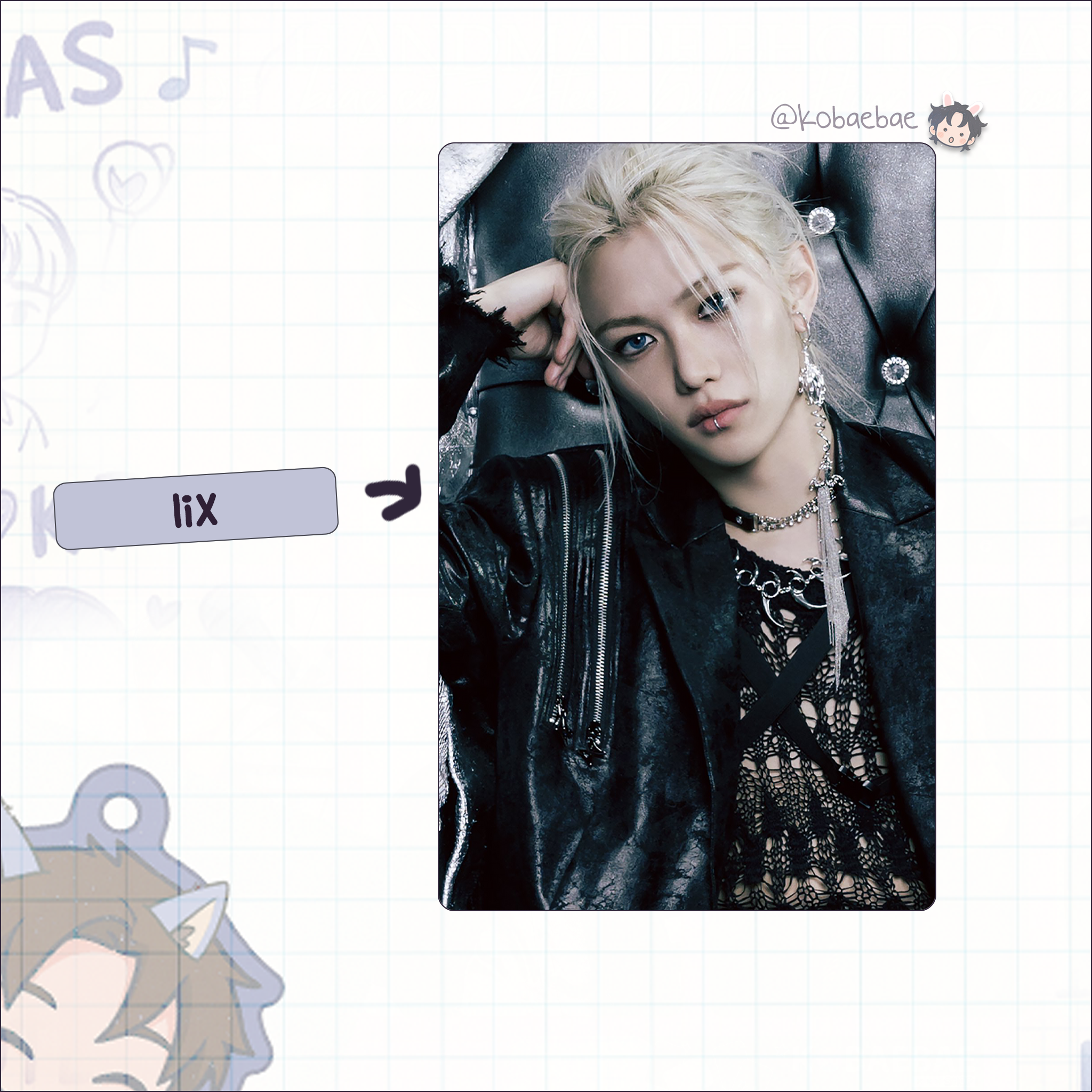 Skz - G.i.a.n.t. Handmade photocards kpop inspired - Main Solo