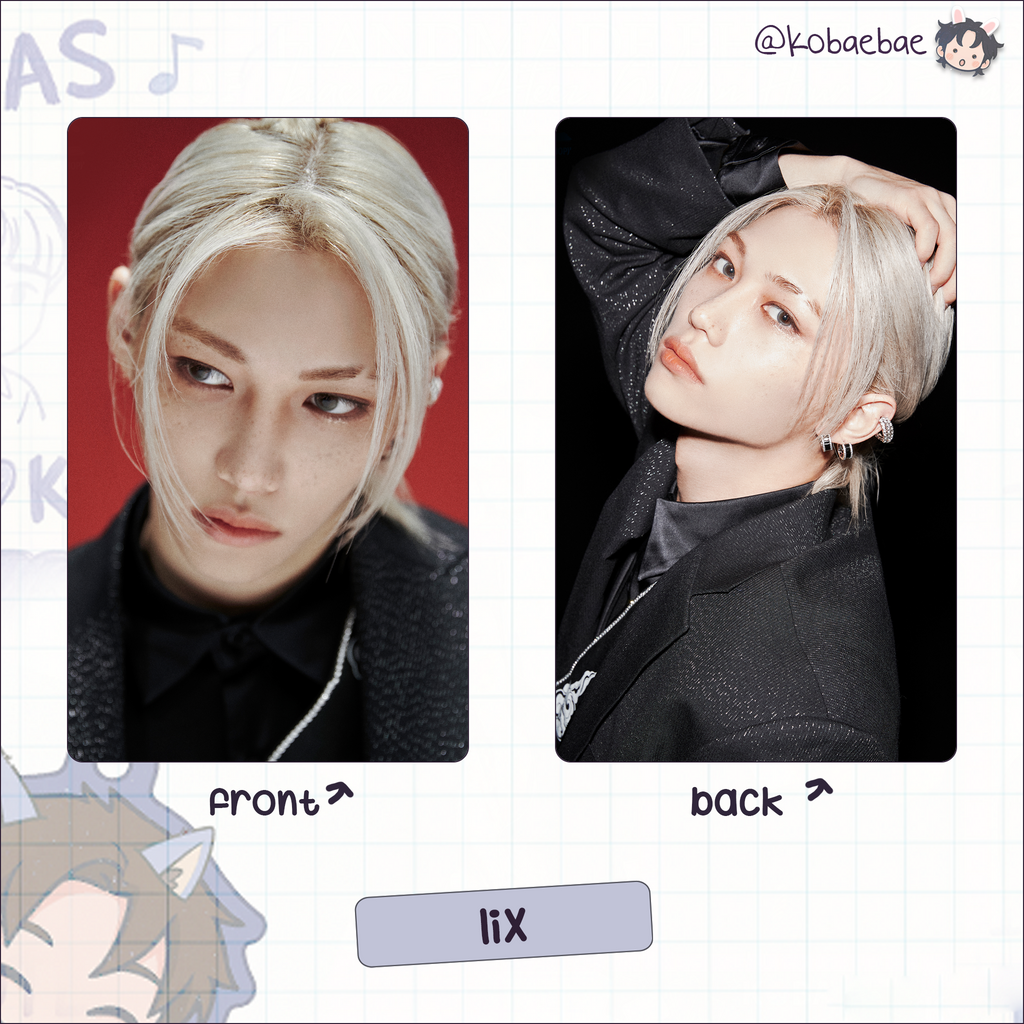 Skz - H.o.p Handmade photocards kpop inspired - Double side set 2