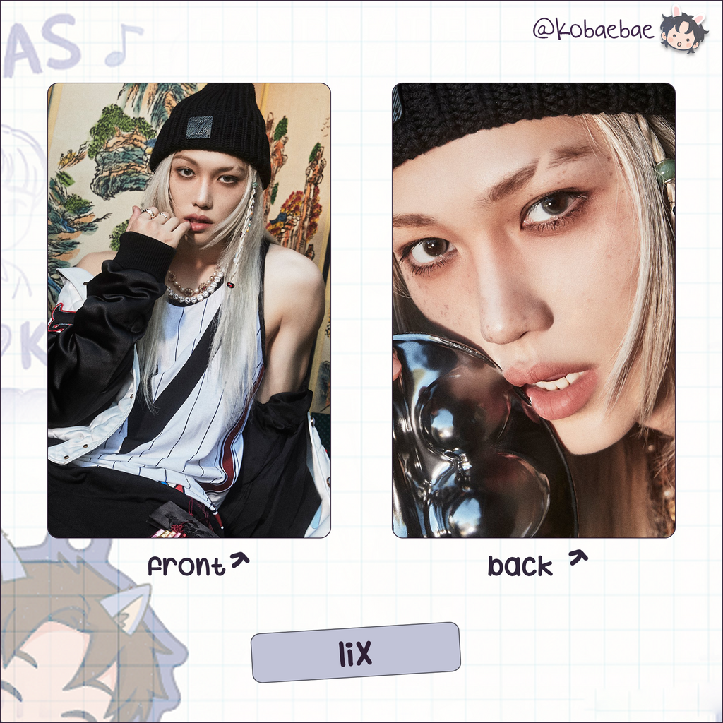 Skz - H.o.p Handmade photocards kpop inspired - Double side set 1