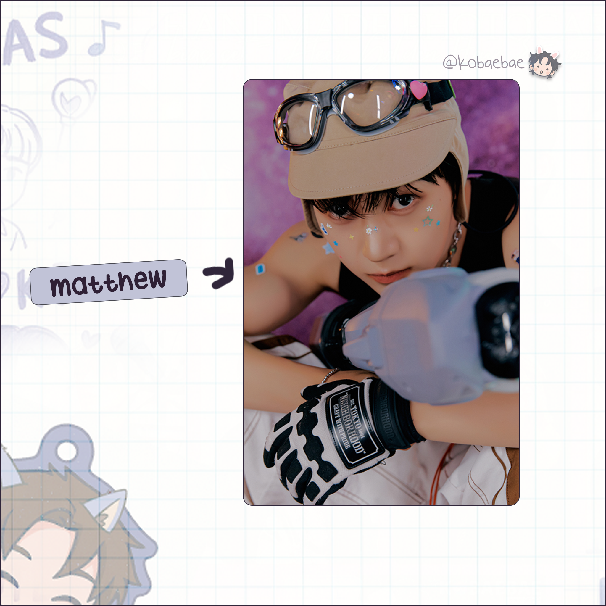 Zb1 - Cinema parad. Handmade photocards kpop inspired - Sf vers. ot9