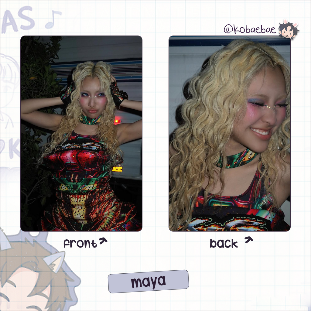 Xg - Coachella handmade photocards kpop inspired - Double bias set