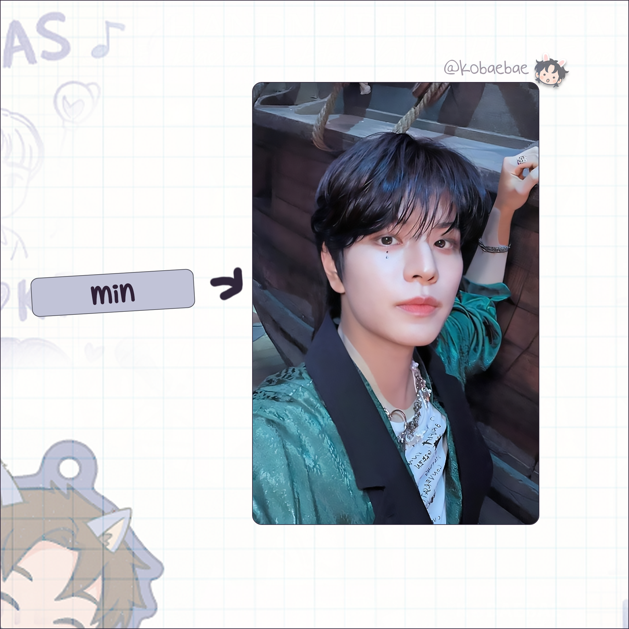 Skz - Handmade photocards kpop inspired - M.elon set 1