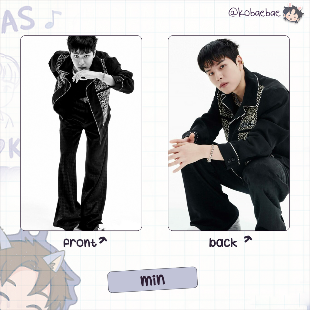 Skz - R.S. Handmade photocards kpop inspired - Double Side Bias Set