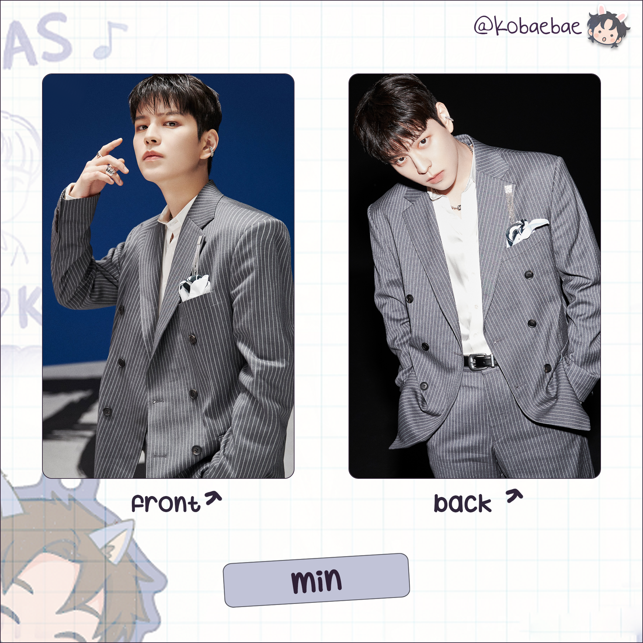 Skz - H.o.p Handmade photocards kpop inspired - Double side set 2