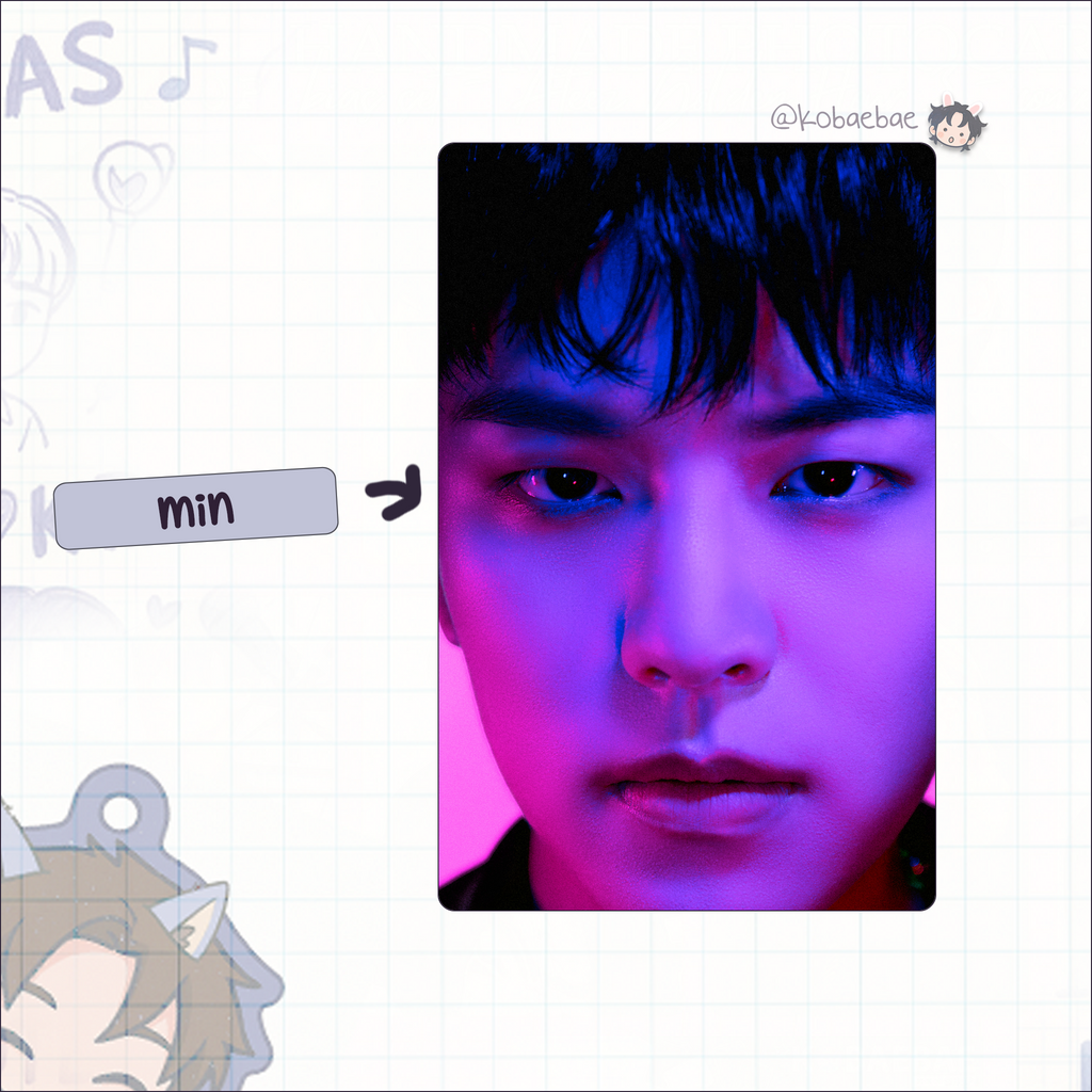 Skz - R.S. set  handmade photocards kpop inspired - Holo set