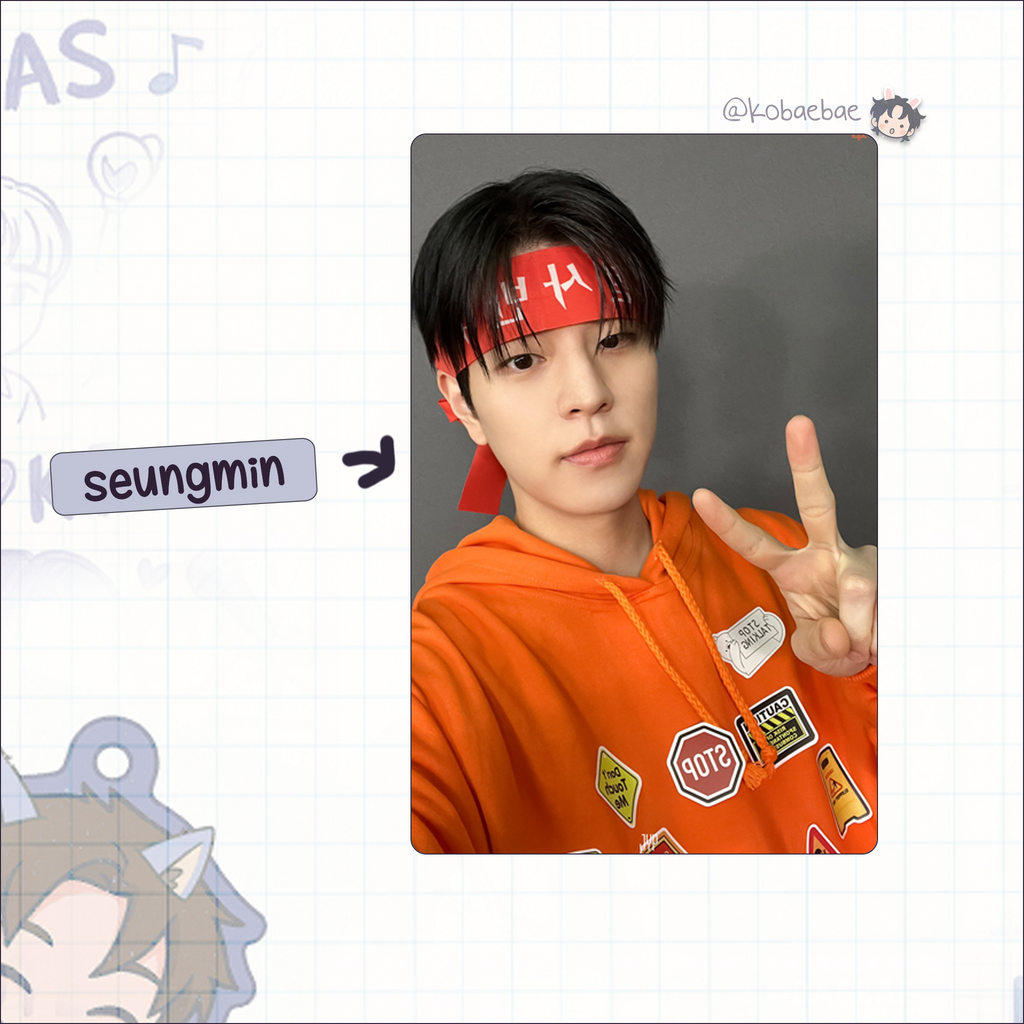 Skz (Stray Kids) - Selfie Code handmade photocards kpop inspired - bias set