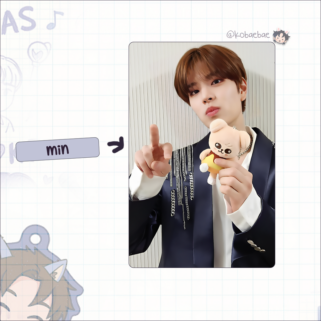 Skz - Handmade photocards kpop inspired - Selfie with Skzoo set 1