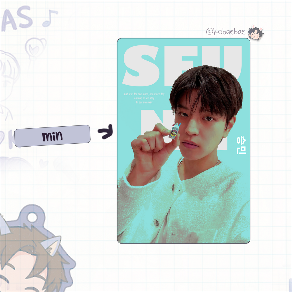 Skz - Rainbow holo set  handmade photocards kpop inspired - Pop Up set 1