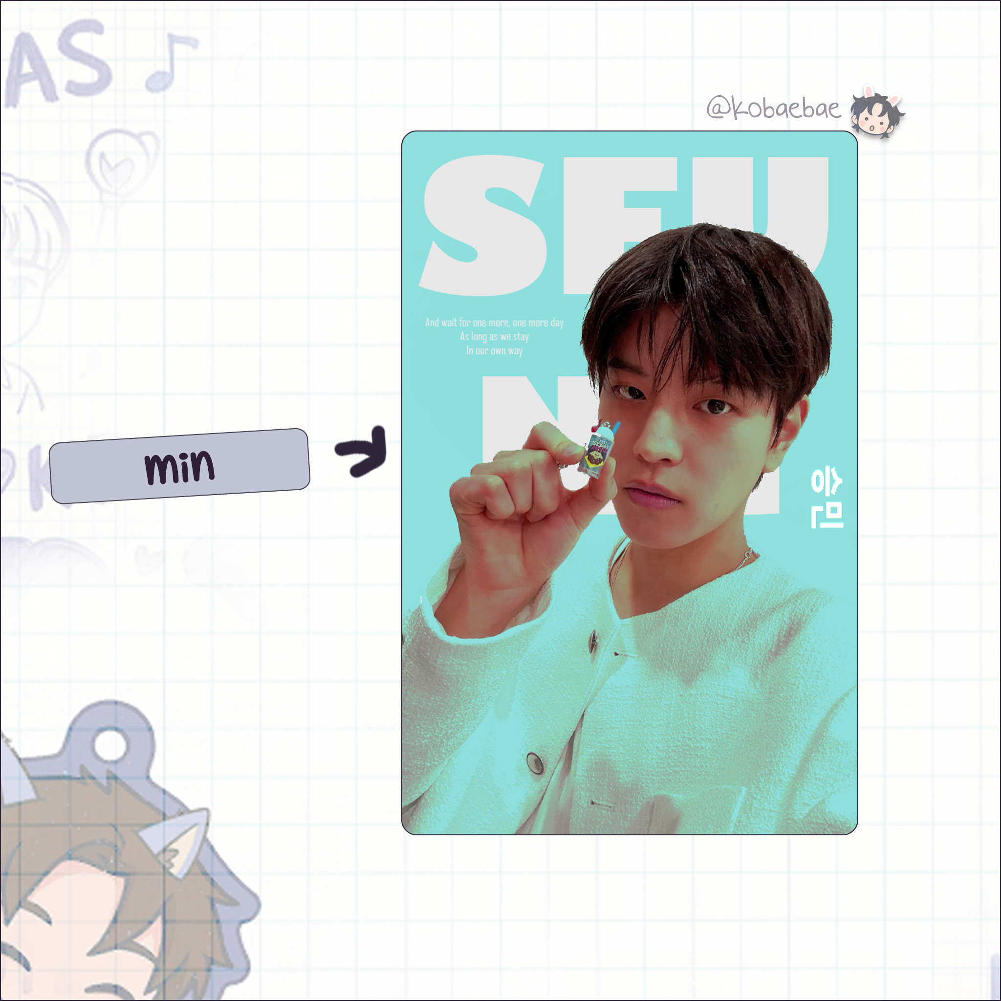 Skz - Rainbow holo set  handmade photocards kpop inspired - Pop Up set 1