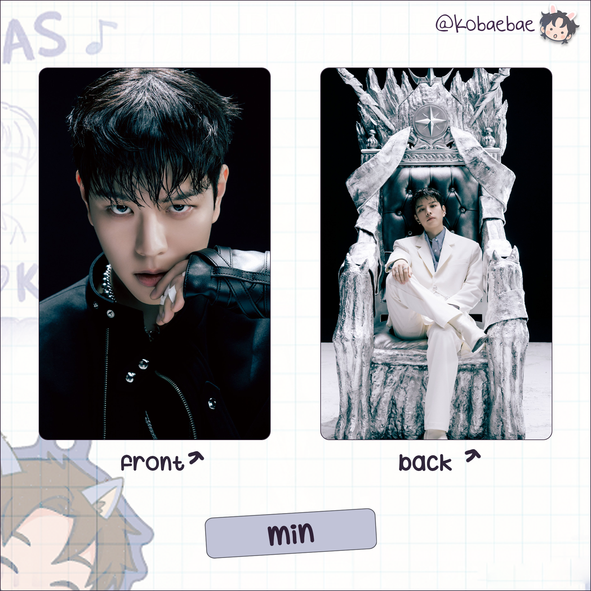 Skz - G.i.a.n.t. Handmade photocards kpop inspired - Double side set 1