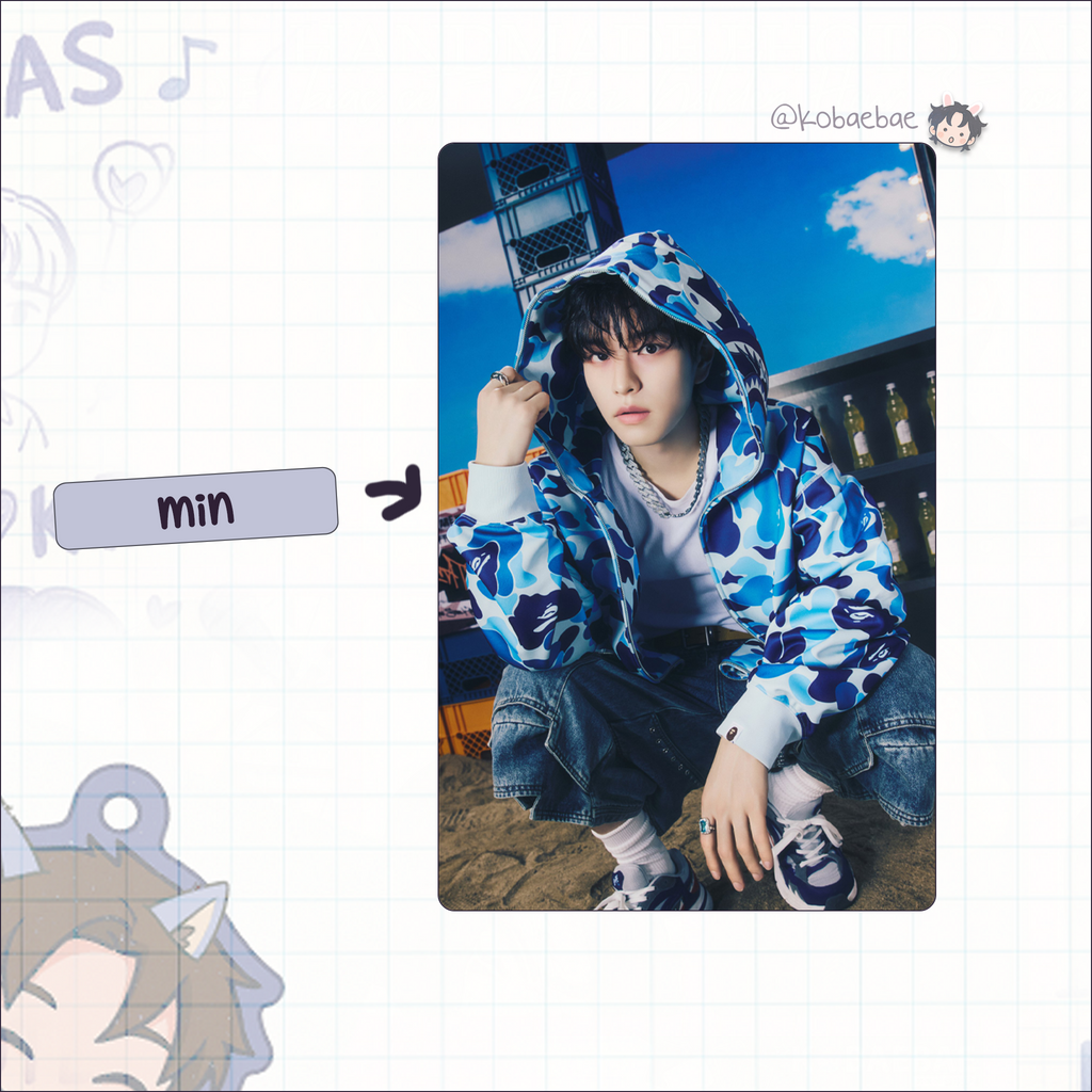 Skz (Stray Kids) - Dominate T. handmade photocards kpop inspired - Bias set