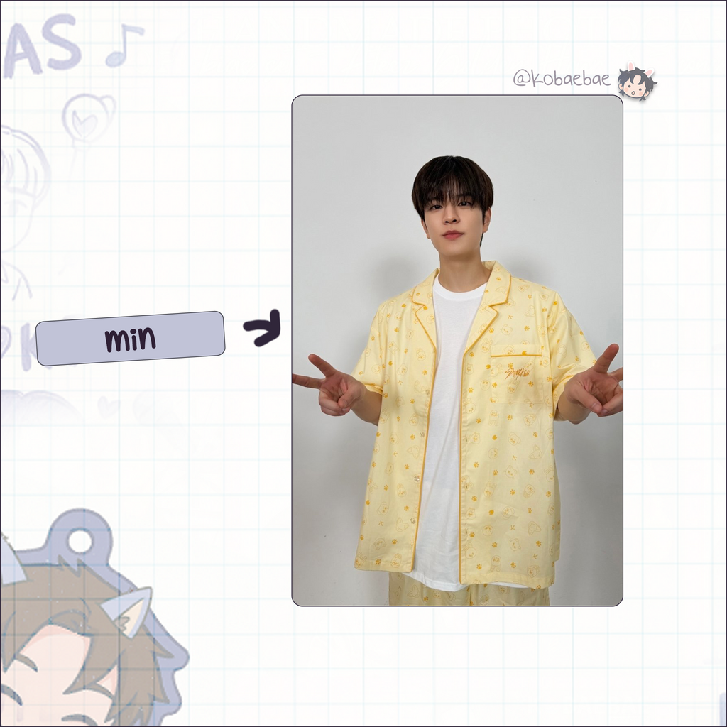 Skz -  Handmade photocards kpop inspired - Bias set Pajamas Selfie