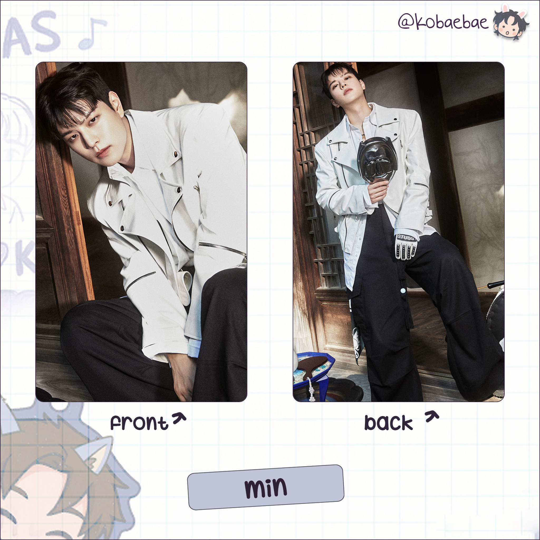 Skz - H.o.p Handmade photocards kpop inspired - Double side set 1