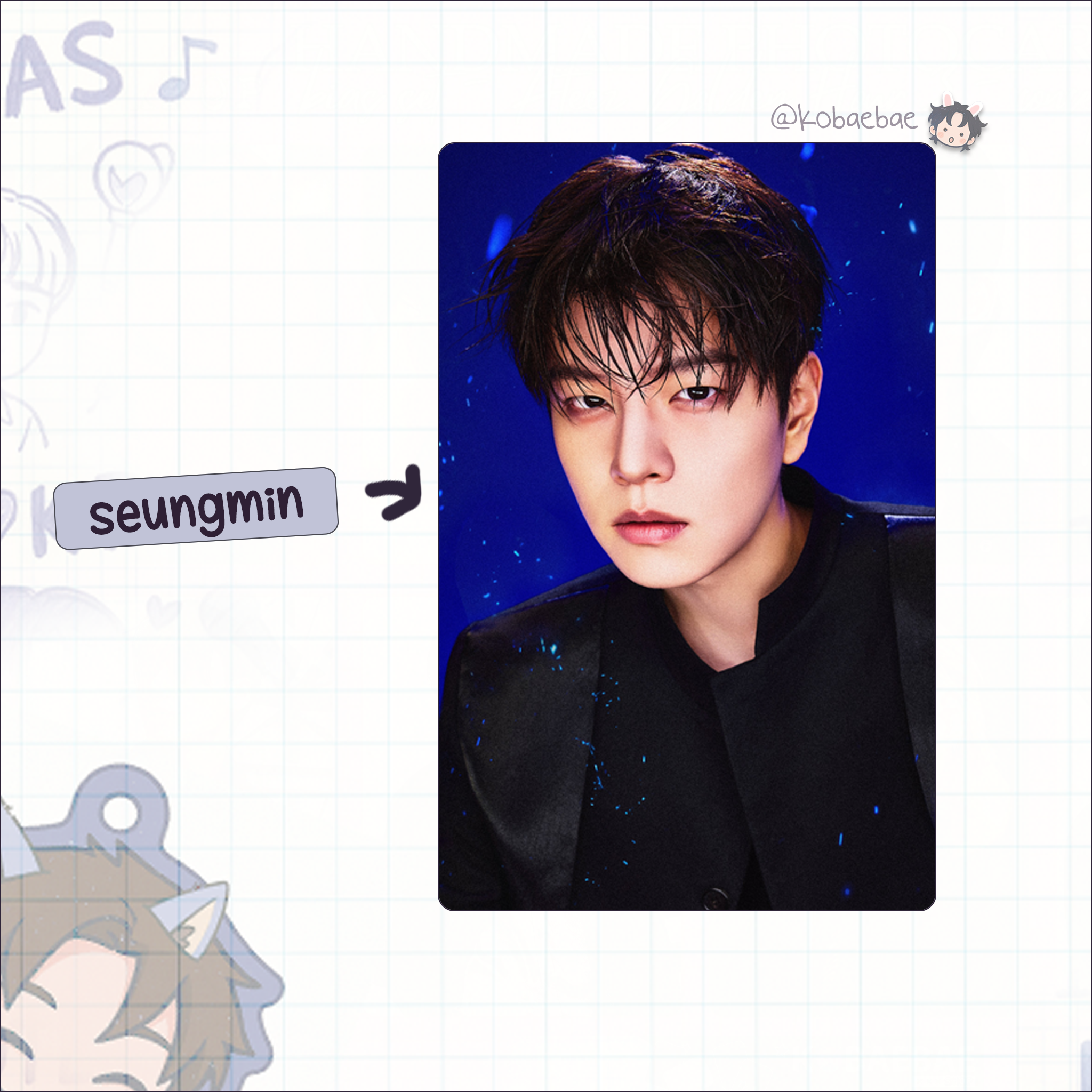 Skz (Stray Kids) - Run it handmade photocards kpop inspired - Bias set 1