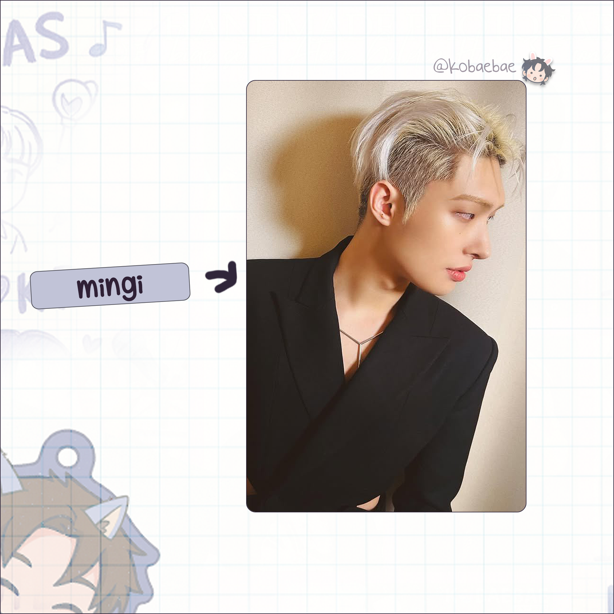 Atz - Self Style Handmade photocards kpop inspired - Bias set 2