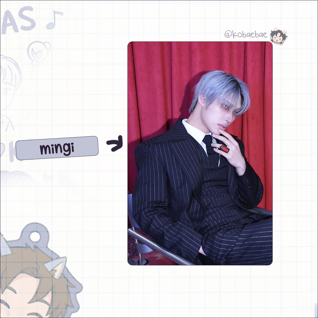 Ateez - G.H. 5 handmade photocards kpop inspired - set 1