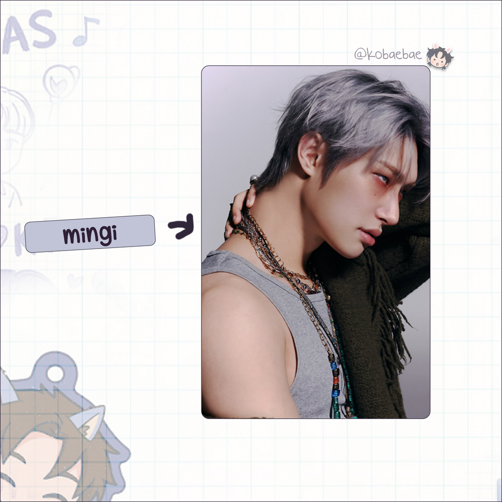 Ateez - G.H. 5 handmade photocards kpop inspired - set 2