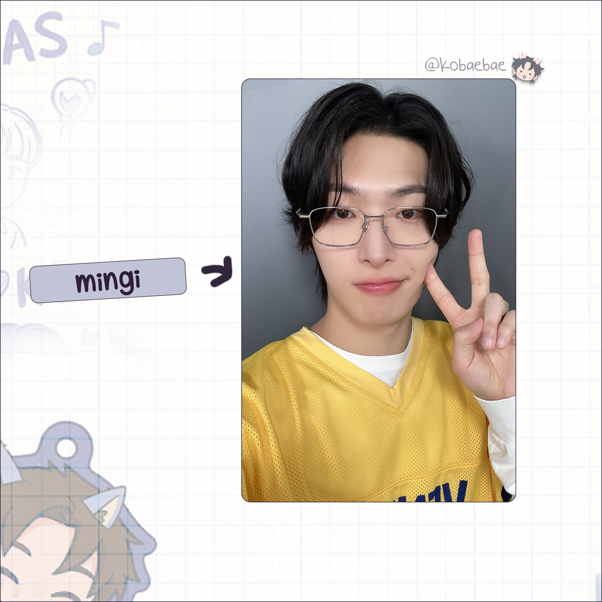 Atz - Bloggy handmade photocards kpop inspired - Bias set 5 - Bias set