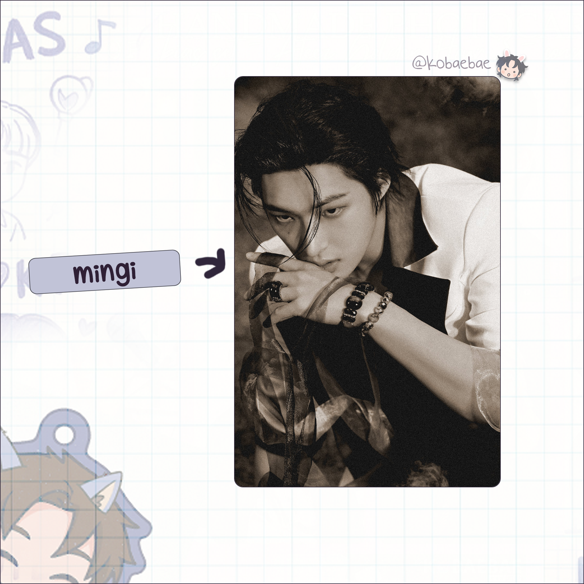 Ateez (Atz) - Golden H. 4 -  Handmade photocards kpop inspired - Bias set 1