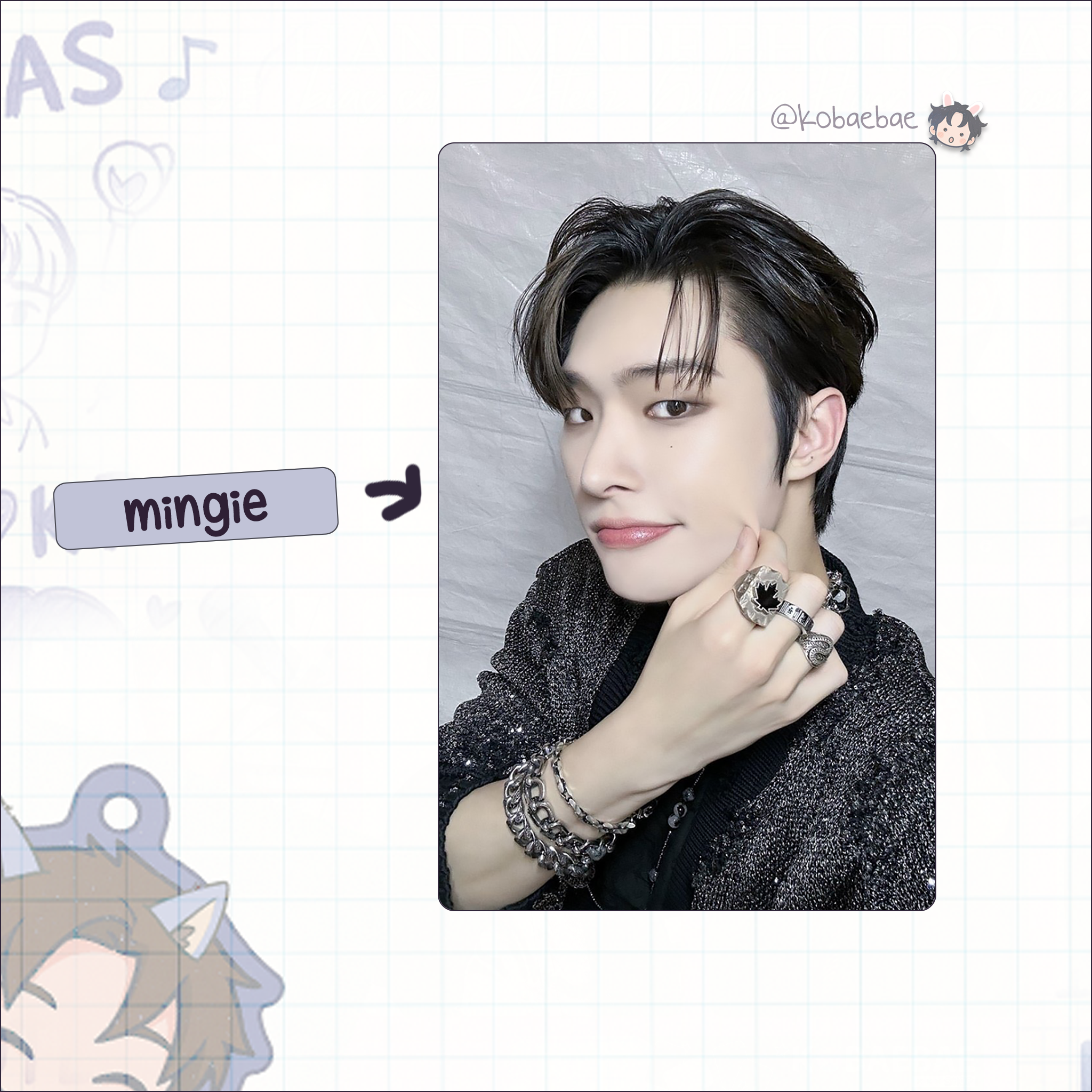 Atz - Bloggy handmade photocards kpop inspired - Bias set 2