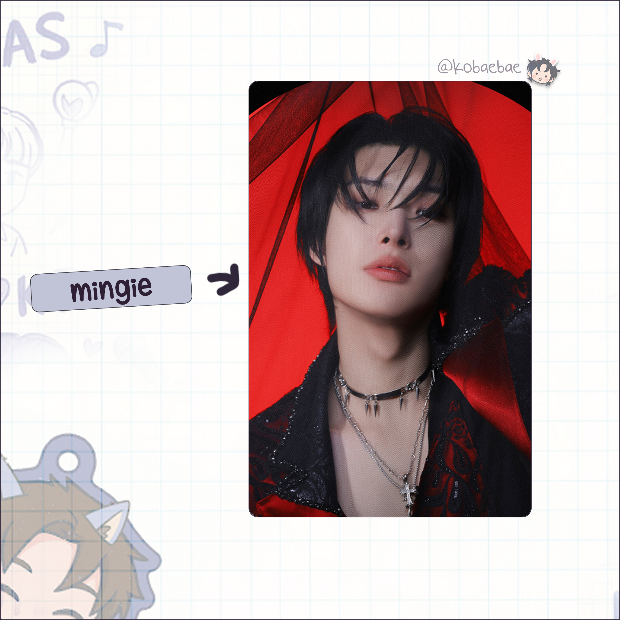 Atz - In your fantasy -  Handmade photocards kpop inspired - Bias set