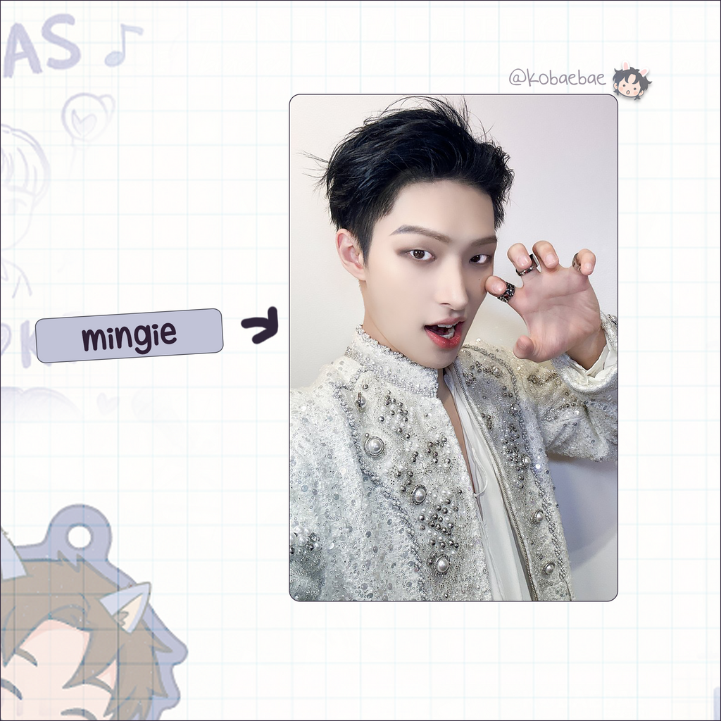 Atz - Bloggy handmade photocards kpop inspired - Bias set 3