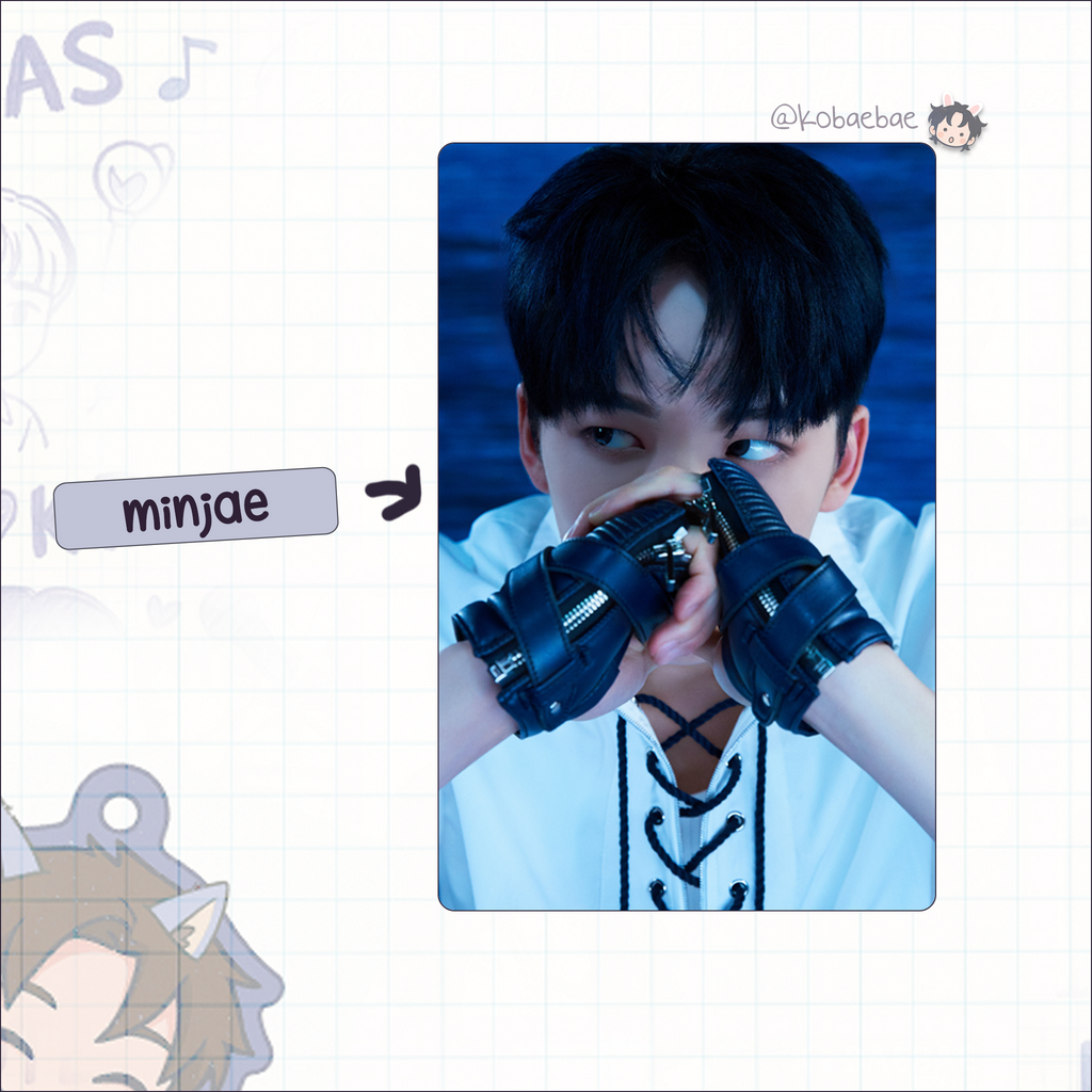 Xkrs - Watch Out handmade photocards kpop inspired - Set Poster Bias