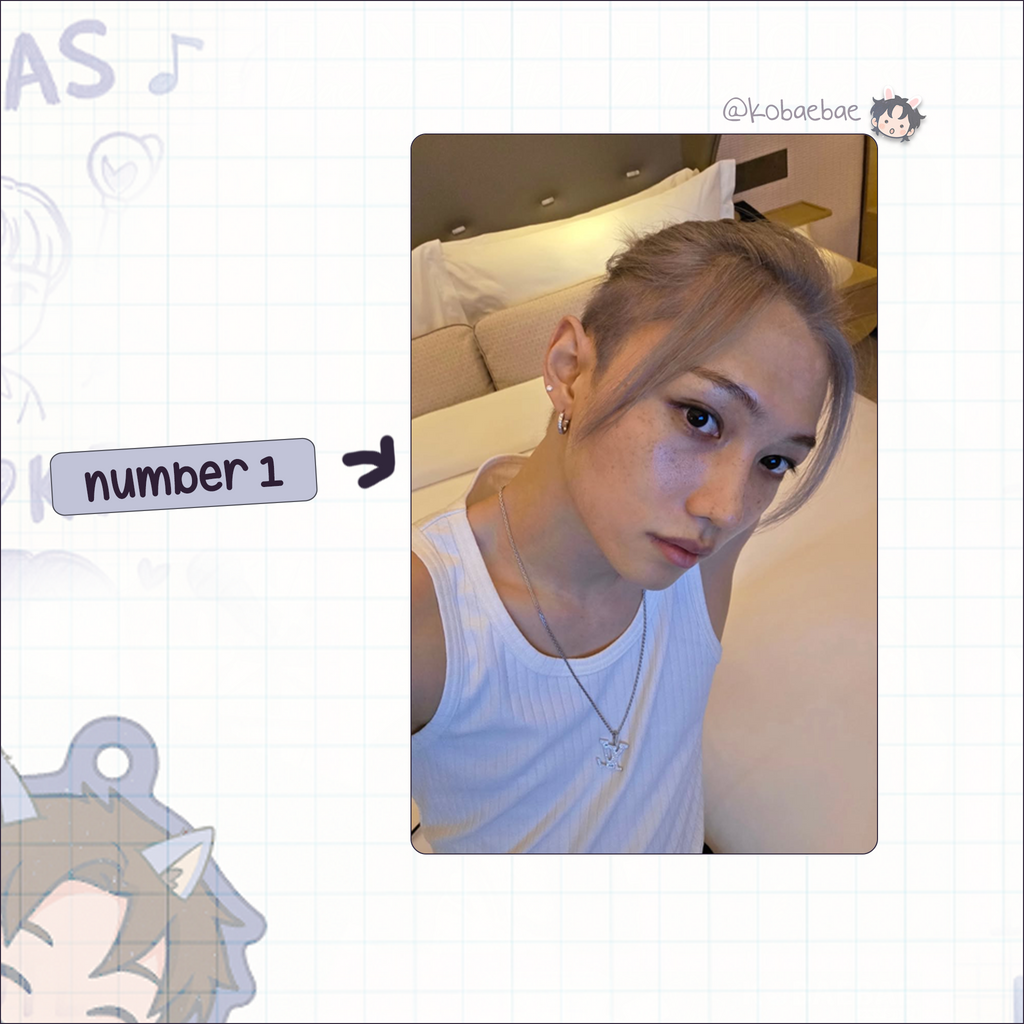 Skz (Stray Kids) - Felix handmade photocards kpop inspired - Set 10