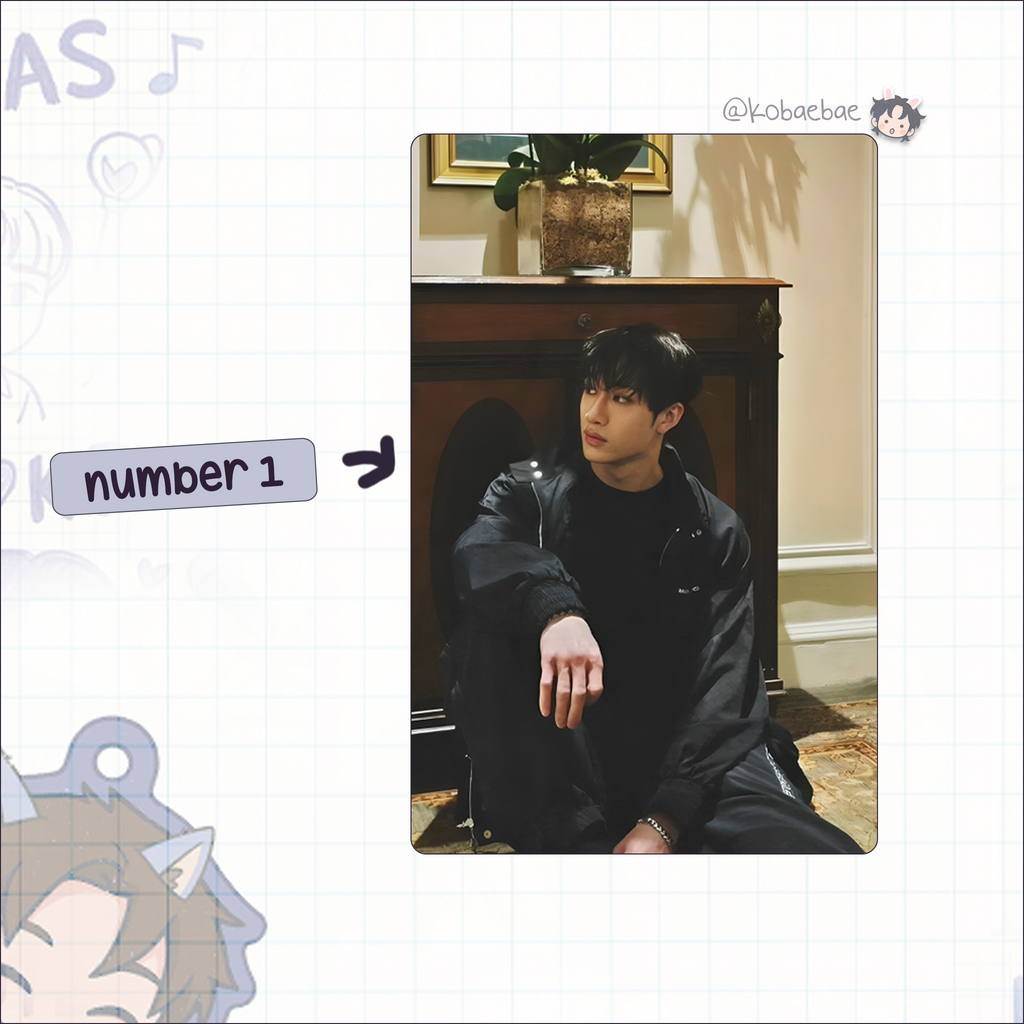 Skz (Stray Kids) - Bang Chan handmade photocards kpop inspired - Set 9