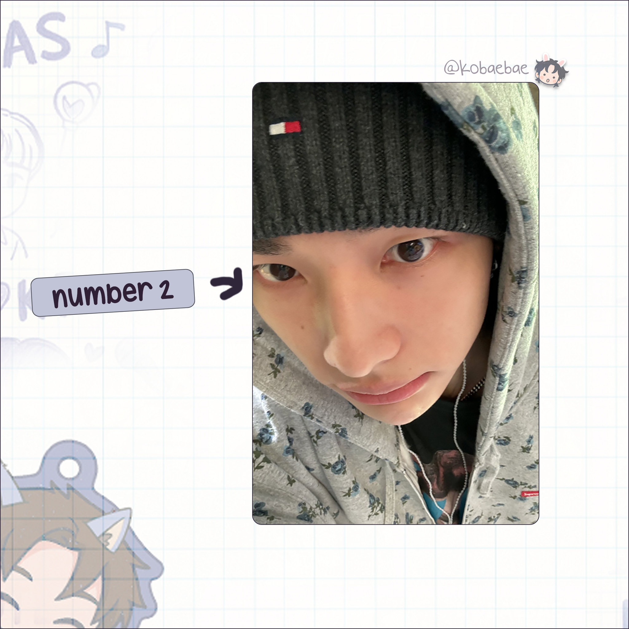 Skz (Stray Kids) - Hyunjin handmade photocards kpop inspired - Set 9
