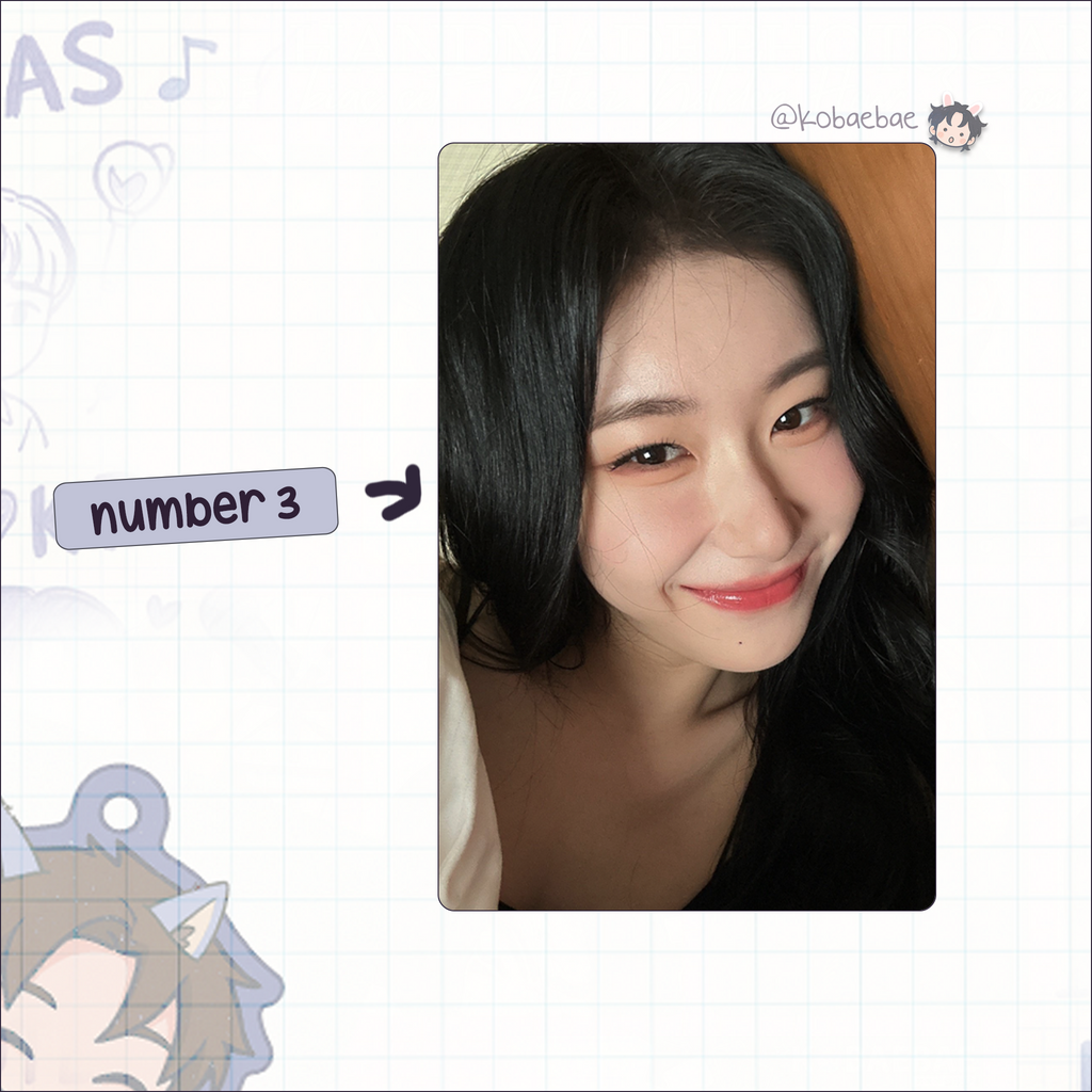 Itzy - Chae handmade photocards kpop inspired - Set 3