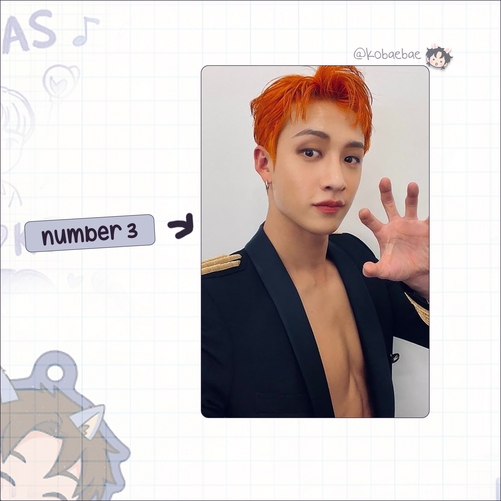 Skz (Stray Kids) - Bang Chan handmade photocards kpop inspired - Set 10