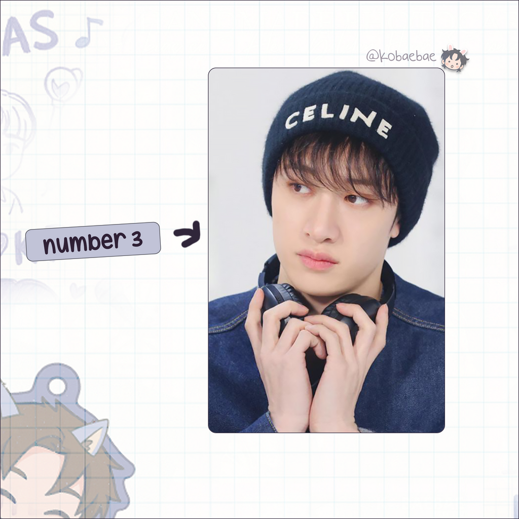 Skz (Stray Kids) - Chan handmade photocards kpop inspired - Set 6