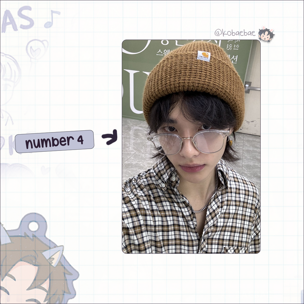 Skz (Stray Kids) - Hyunjin handmade photocards kpop inspired - Set 9
