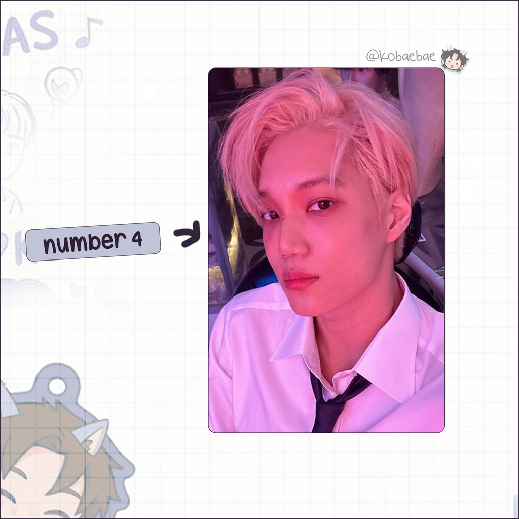 Kai - handmade photocards kpop inspired - bias set