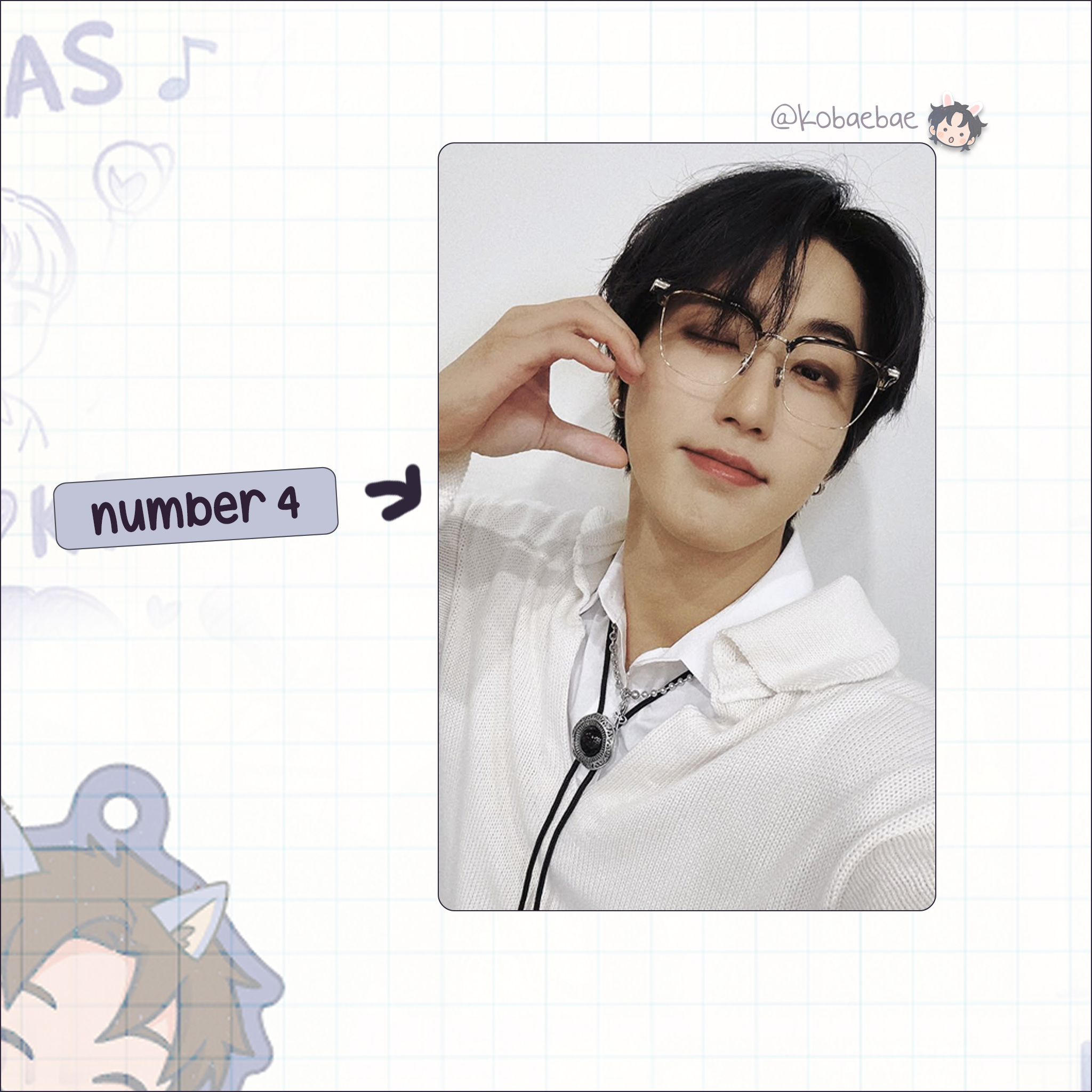 Skz (Stray Kids) - Han handmade photocards kpop inspired - Set 10