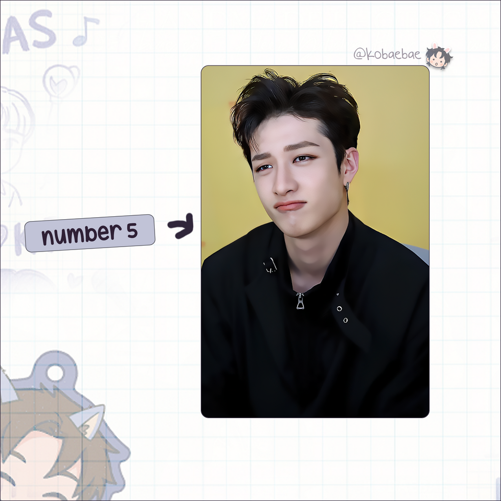 Skz - Channie handmade photocards kpop inspired - Set 1
