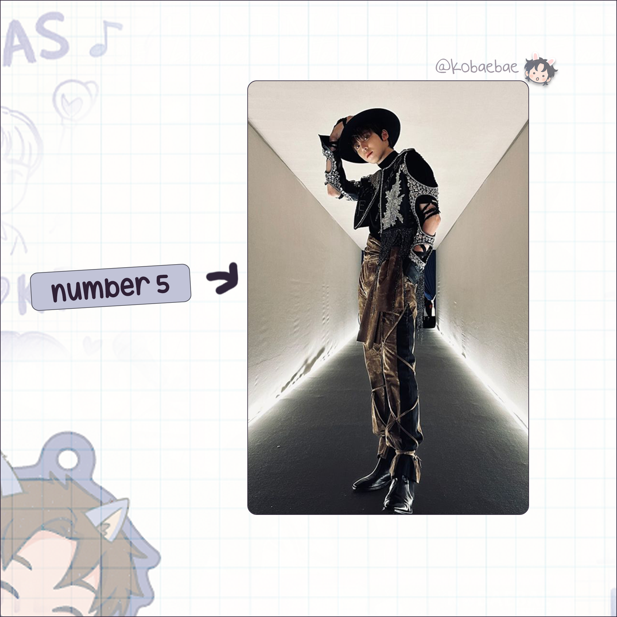 Ateez - Yunho handmade photocards kpop inspired - Set 6