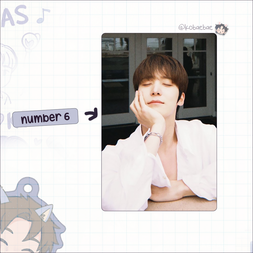 Ateez - Yunho handmade photocards kpop inspired - Set 6