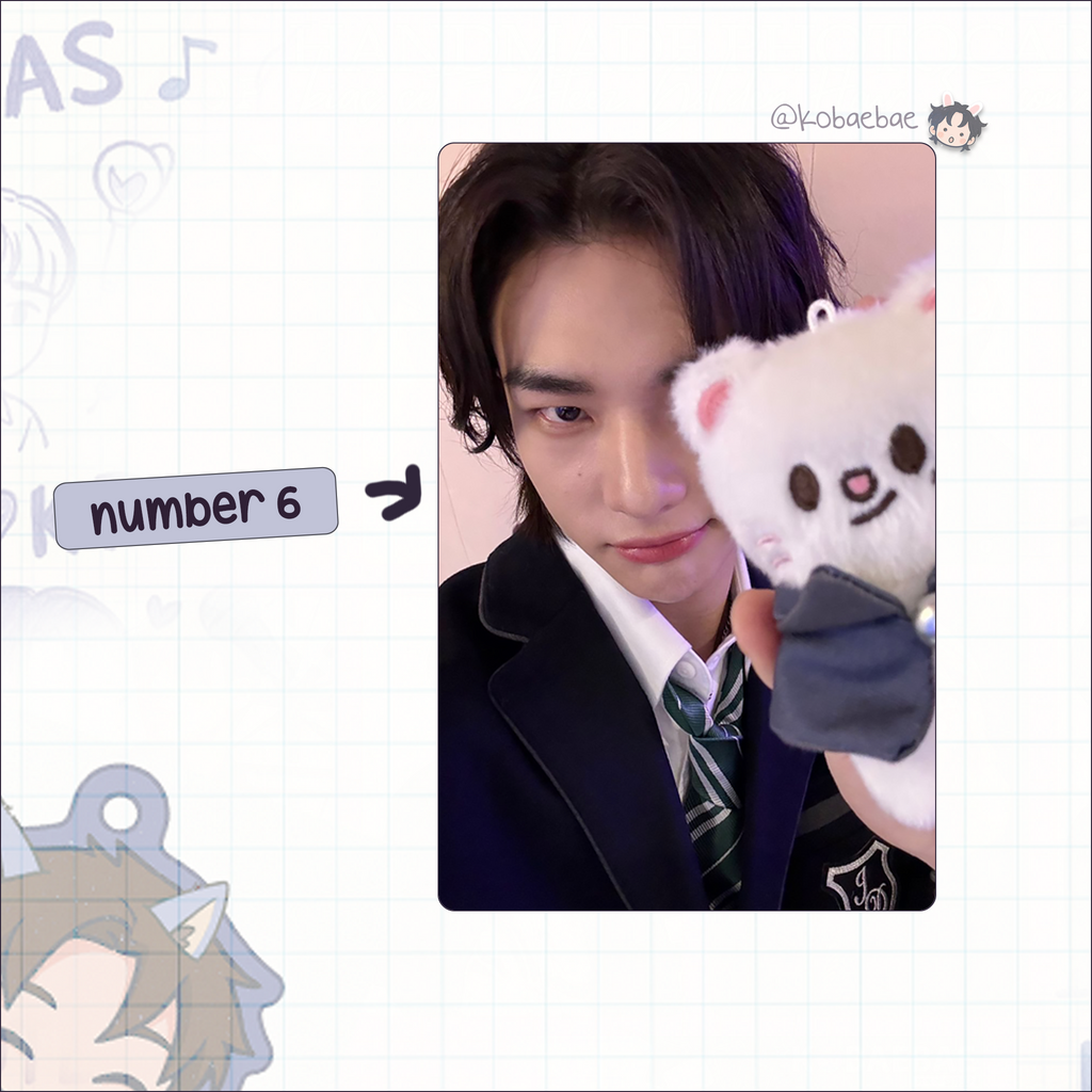 Skz (Stray Kids) - Hyunjin handmade photocards kpop inspired - Set 9