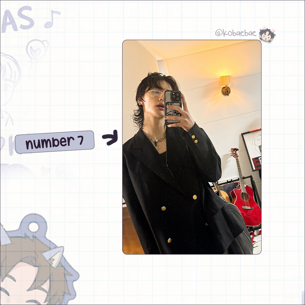 Skz (Stray Kids) - Hyunjin handmade photocards kpop inspired - Set 10