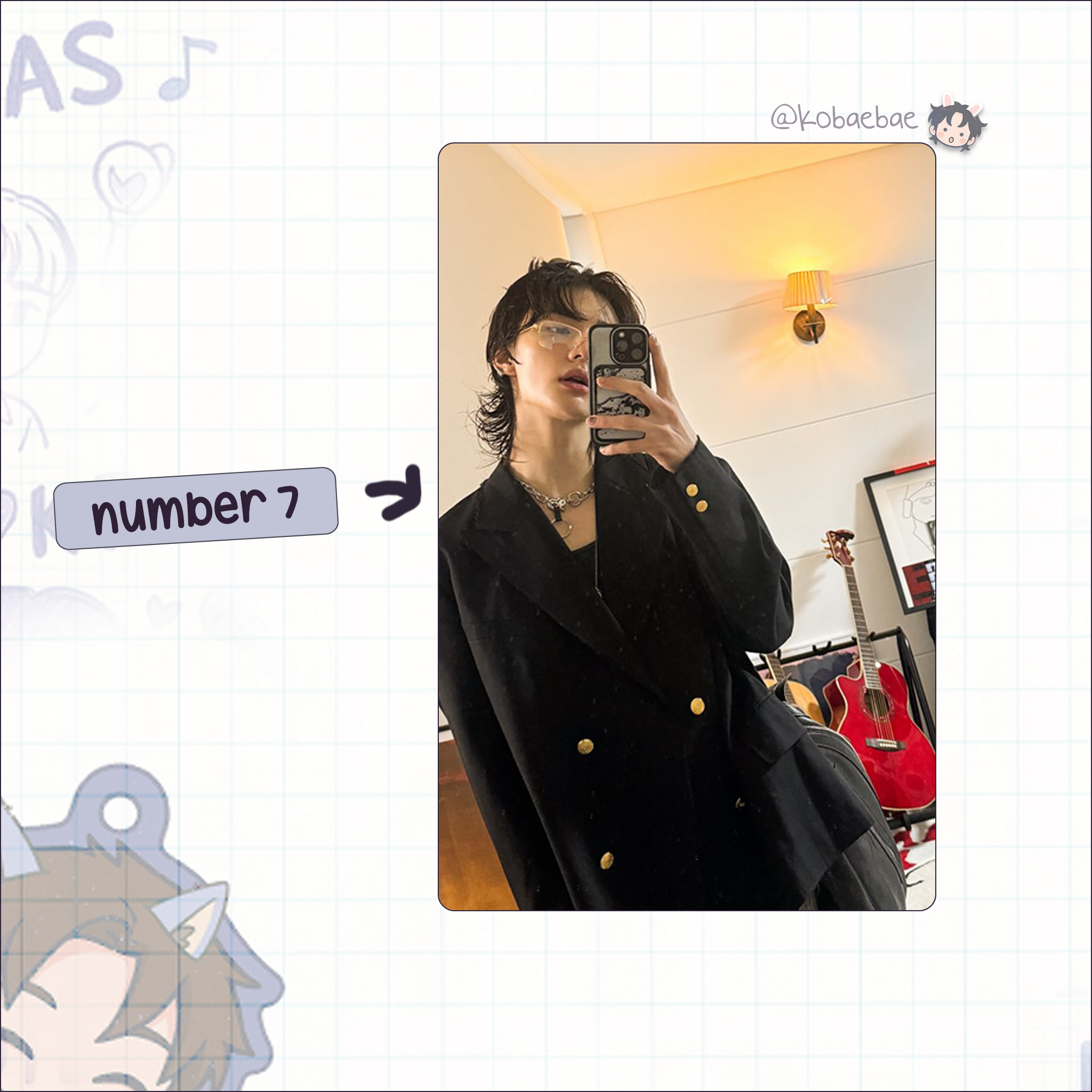 Skz (Stray Kids) - Hyunjin handmade photocards kpop inspired - Set 10
